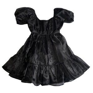 🖤 Hot Topic Thorn & Fable Black Organza Tiered Dress 🖤